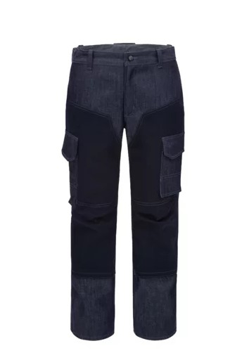 HB- Schweierschutz- Hose Kl. 2, ComFlex, denim stretch, dunkel denim